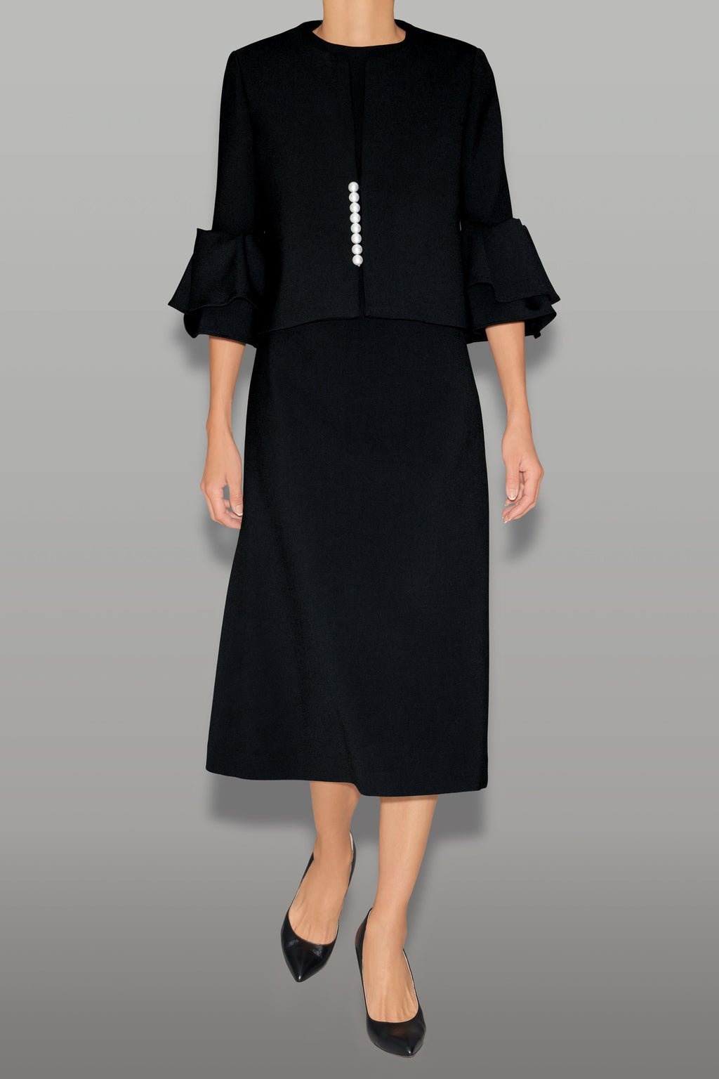 YOKOCHAN フォーマル ジャケット パール 袖フリル 完売品 YOKOCHAN