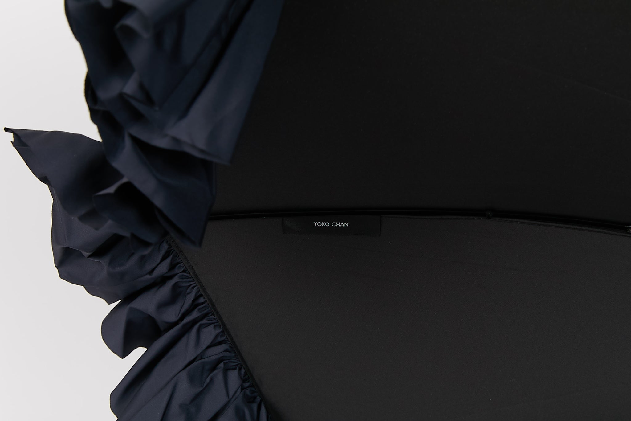 slim leather ruffle umbrella