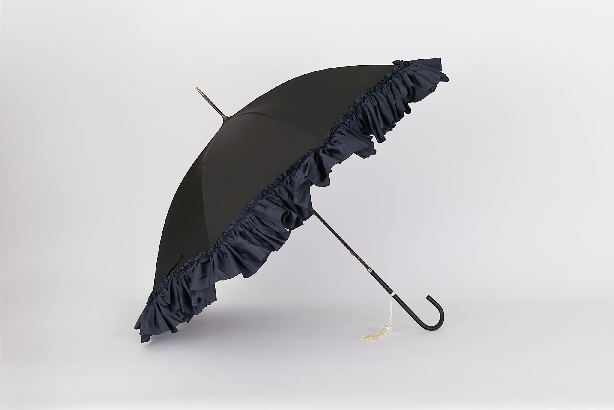 slim leather ruffle umbrella