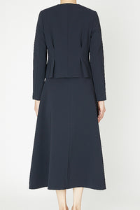 collarless jacket