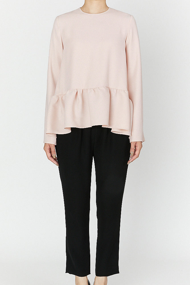 もふさま専用☆美品yoko chan ロングスリーブヘムギャザーブラウス ロングスリーブヘムギャザーブラウス – YOKO CHAN