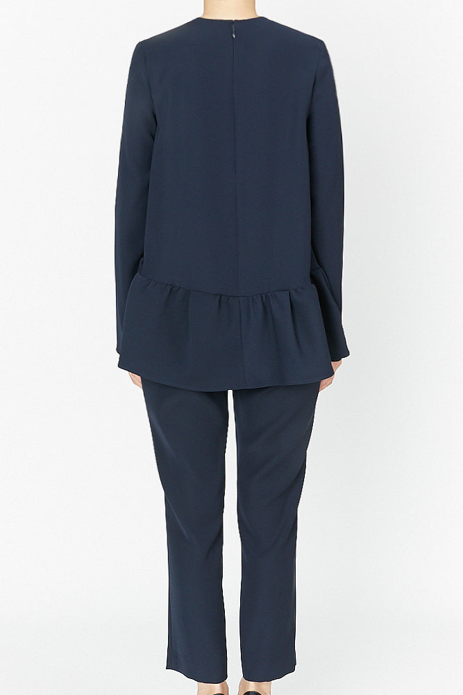 ロングスリーブヘムギャザーブラウス – YOKO CHAN