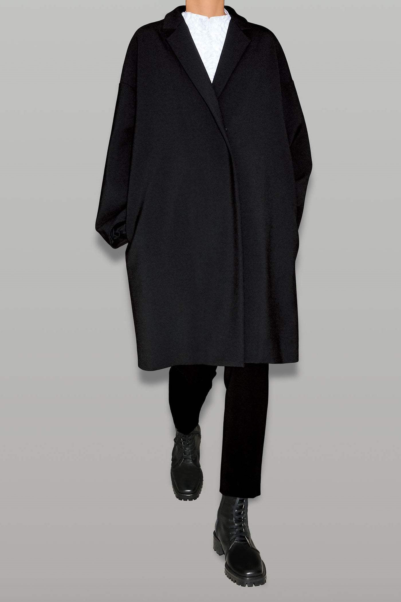 YOKO CHAN　ヨーコチャン 　コート　サイズ38　BLACK バックパールコート – YOKO CHAN