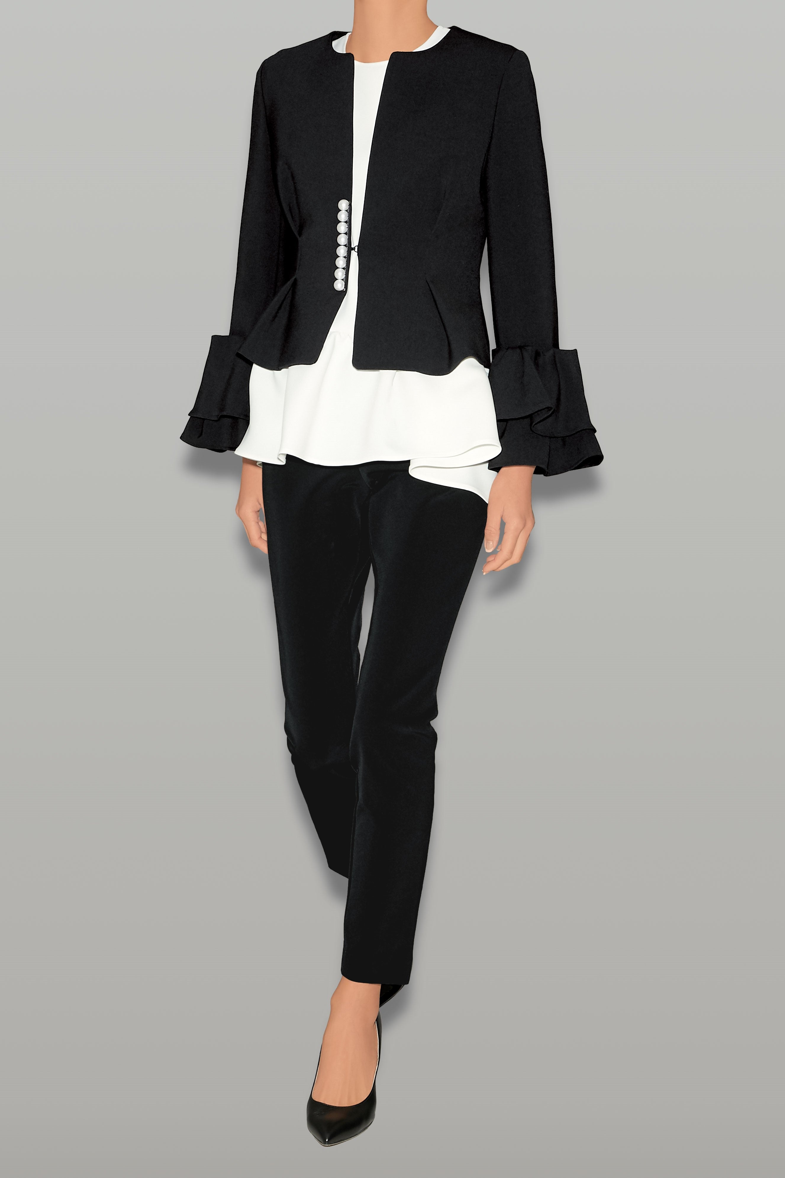 フレアスリーブパールジャケット – YOKO CHAN