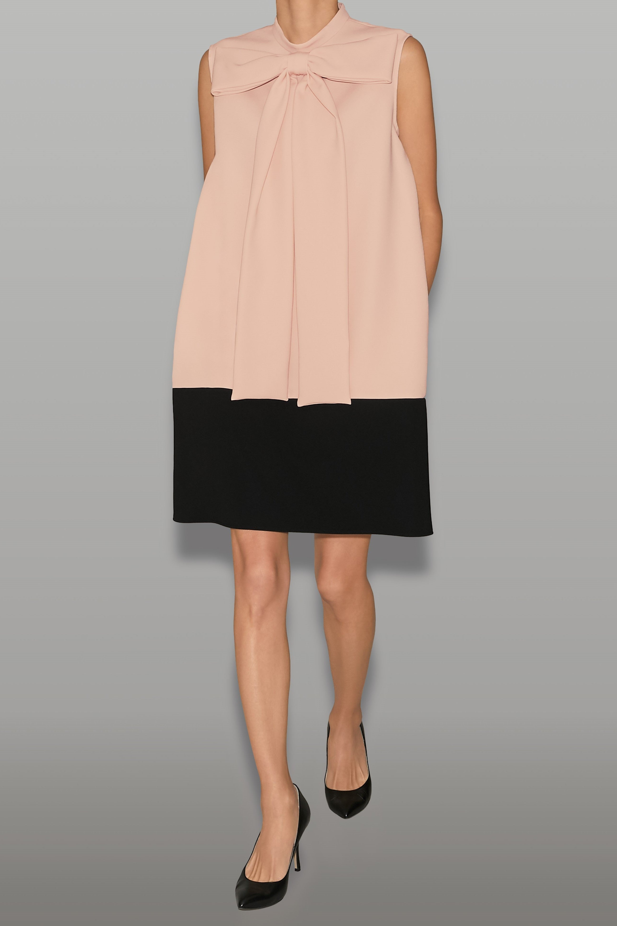 ボトルネックロングリボンドレス – YOKO CHAN