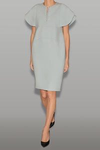 フレアスリーブパールスリットラインドレス – YOKO CHAN