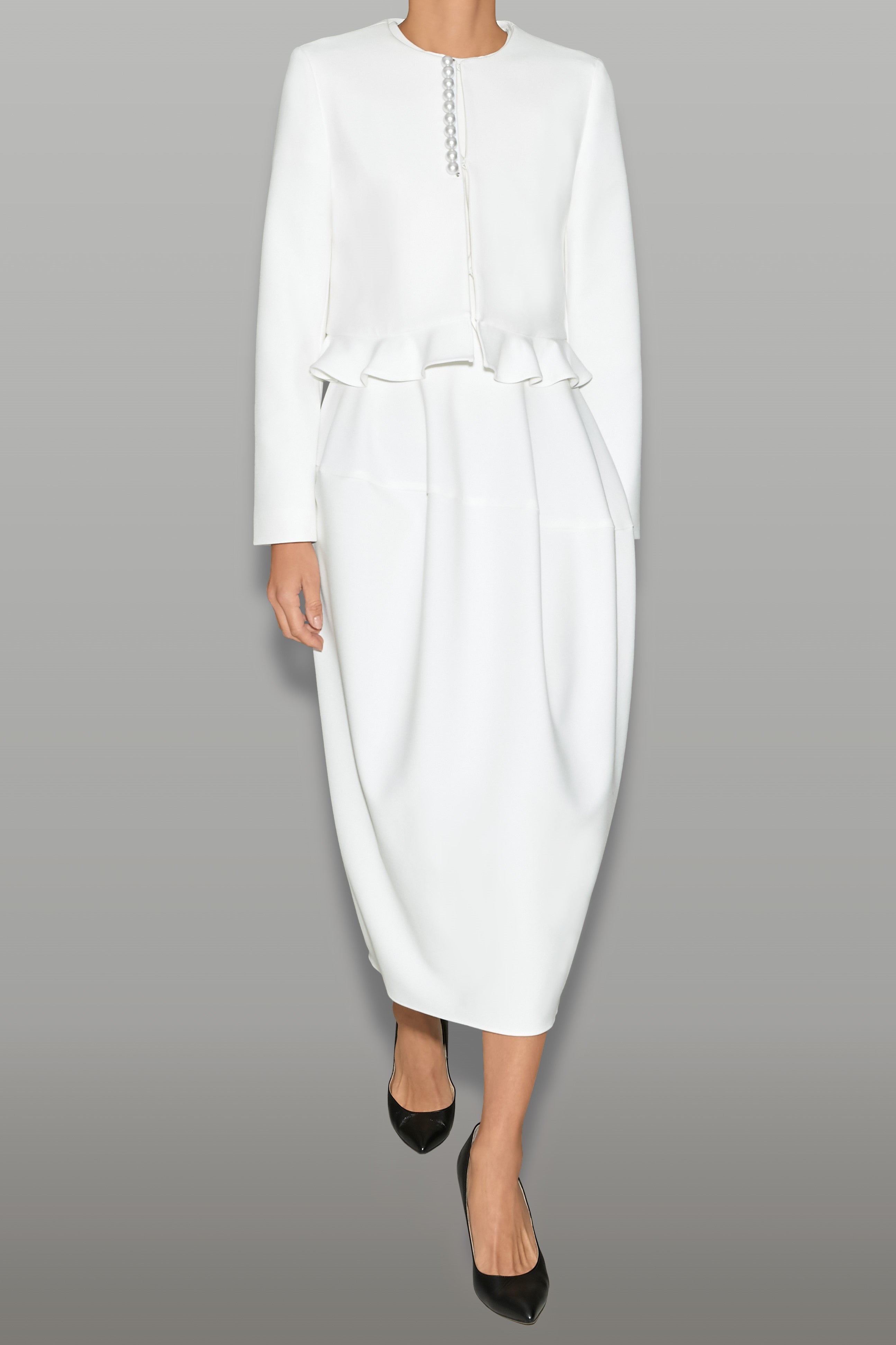 ペプラムパールショートジャケット – YOKO CHAN