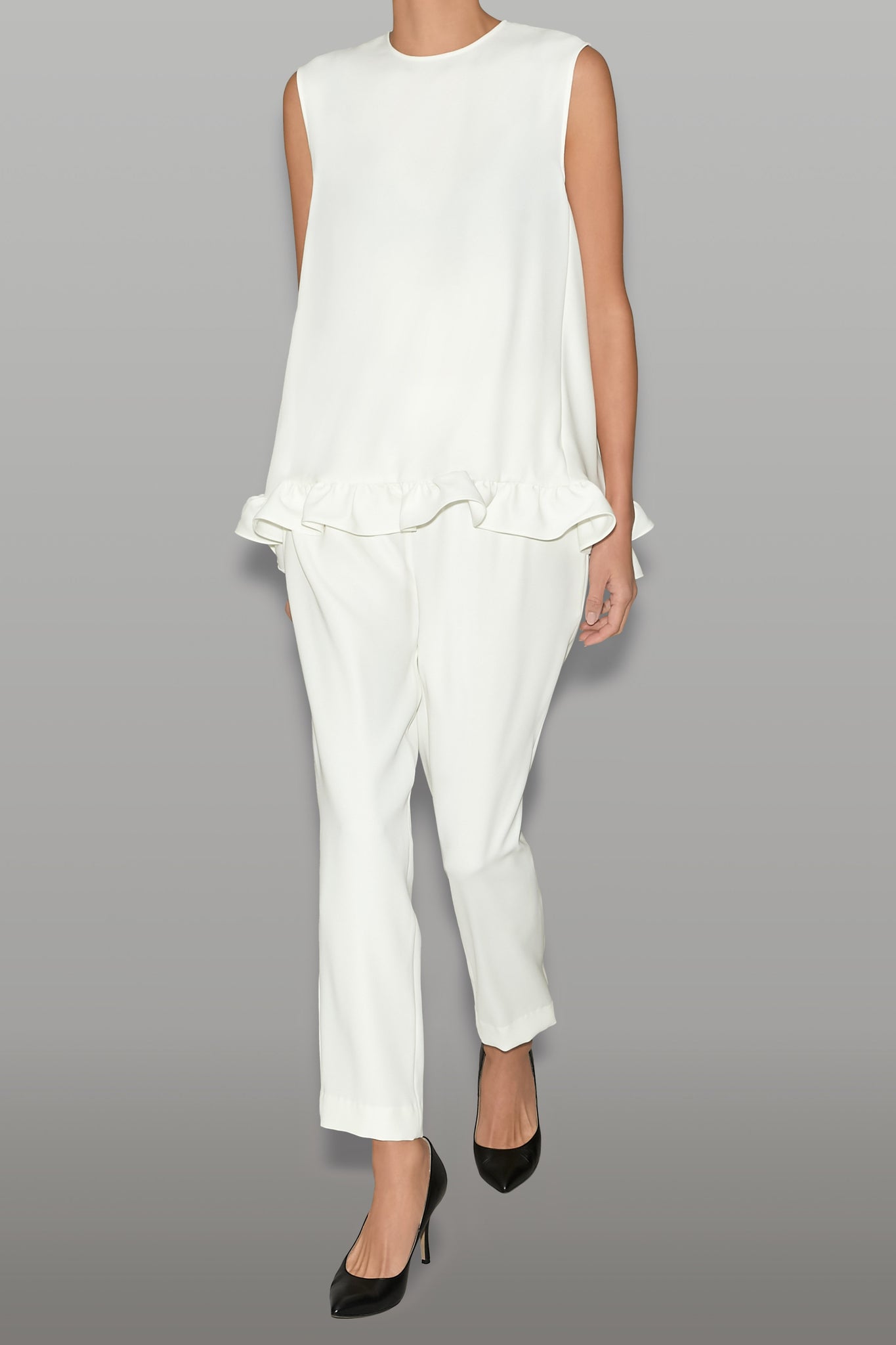 ハイウエストギャザーパンツ