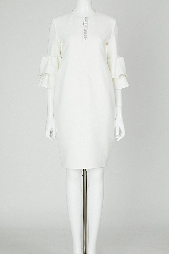 ティアードスリーブパールドレス