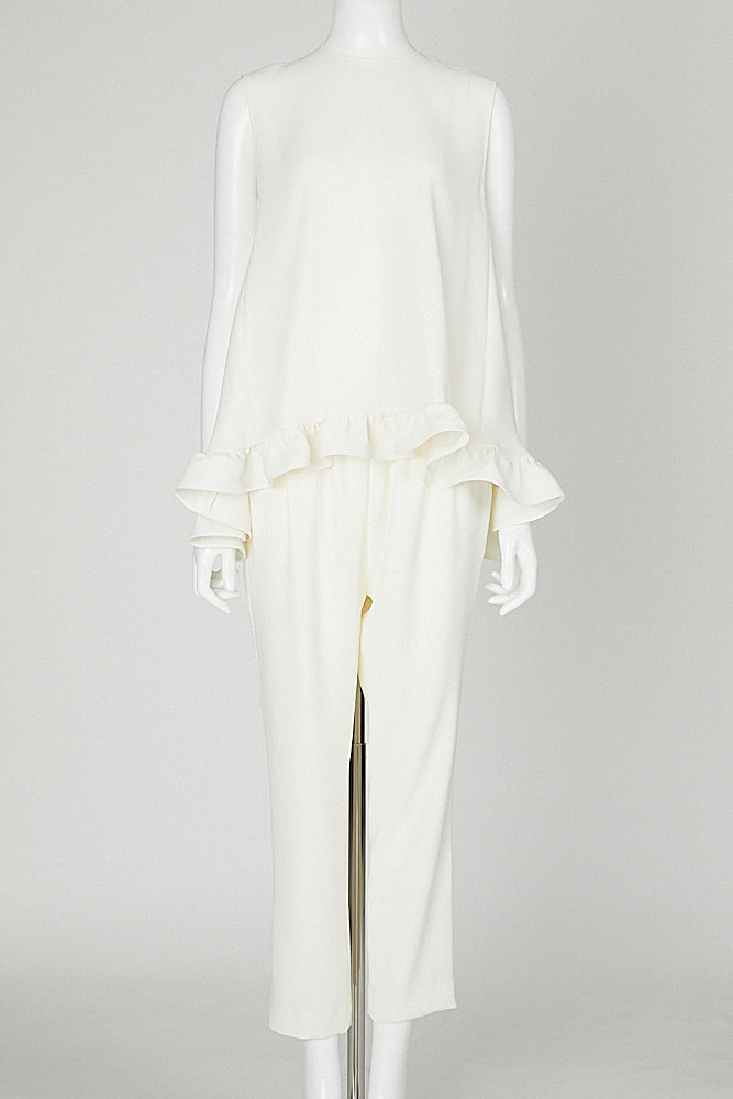 ノースリーブフリルブラウス