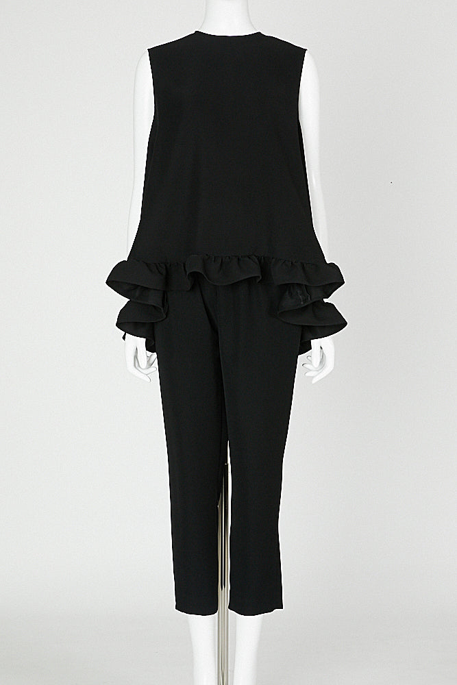 ノースリーブフリルブラウス