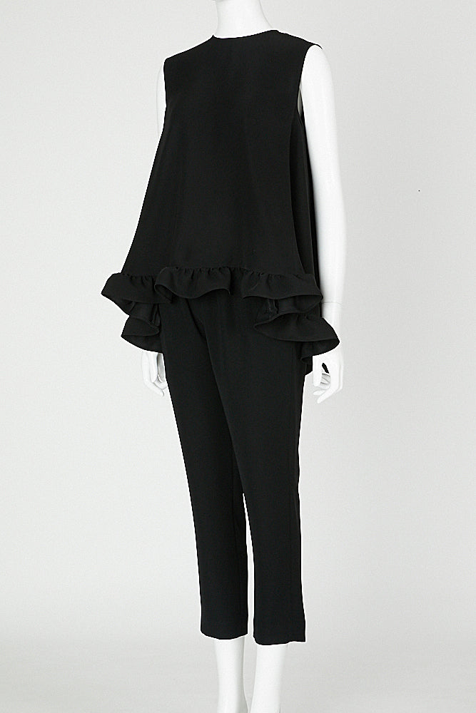 ノースリーブフリルブラウス