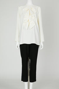 ロングスリーブボリュームラッフルブラウス – YOKO CHAN