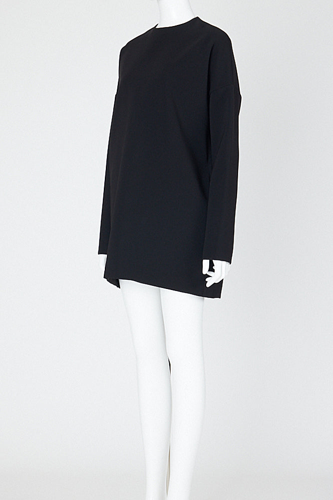 ロングスリーブドロップショルダーショートドレス