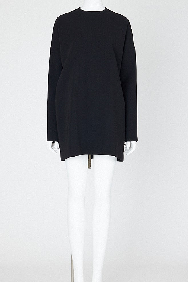 ロングスリーブドロップショルダーショートドレス