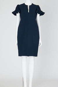 ギャザースリーブパールスリットラインドレス – YOKO CHAN