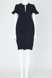 ギャザースリーブパールスリットラインドレス – YOKO CHAN