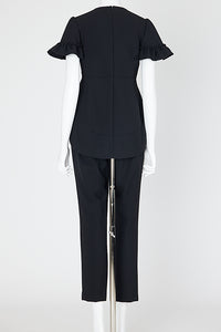 ギャザースリーブパールスリットラインブラウス – YOKO CHAN