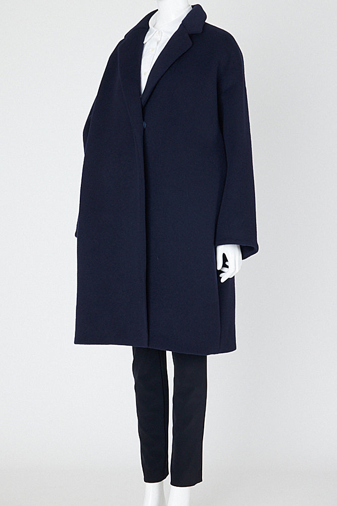 ヨーコチャン　ノーカラー　バックプリーツコート BARNEYS NEW YORK - YOKO CHAN ヨーコチャン ノーカラーコート