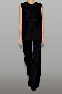 YOKO CHAN トップス　ブラウス　ラッフルフリル　40 アイボリー YOKO CHAN トップス ブラウス ラッフルフリル 40 アイボリー