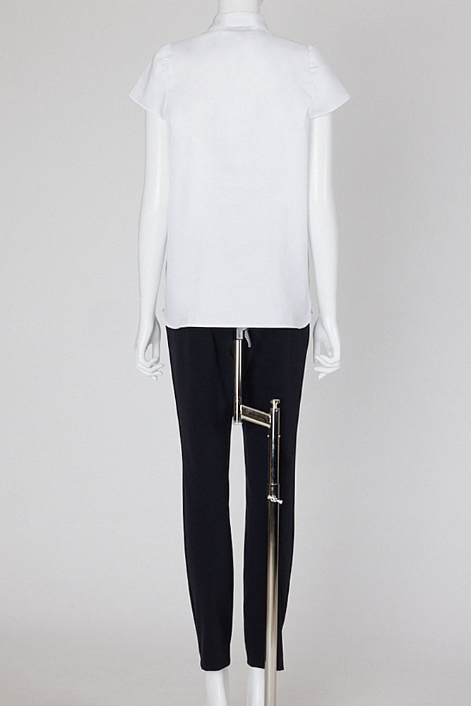 ポイントカラーボリュームラッフルコットンブラウス – YOKO CHAN