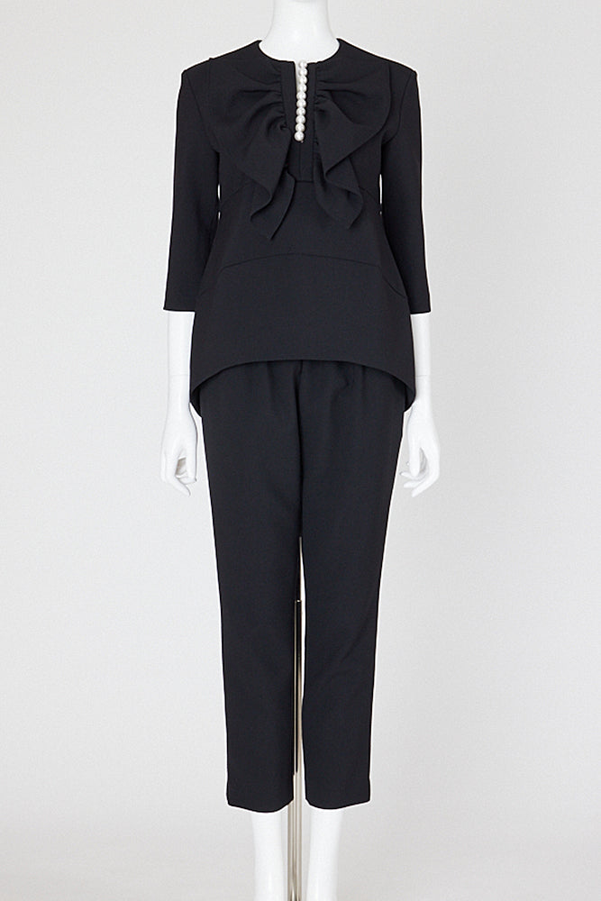 ボリュームラッフルパールスリットラインブラウス – YOKO CHAN