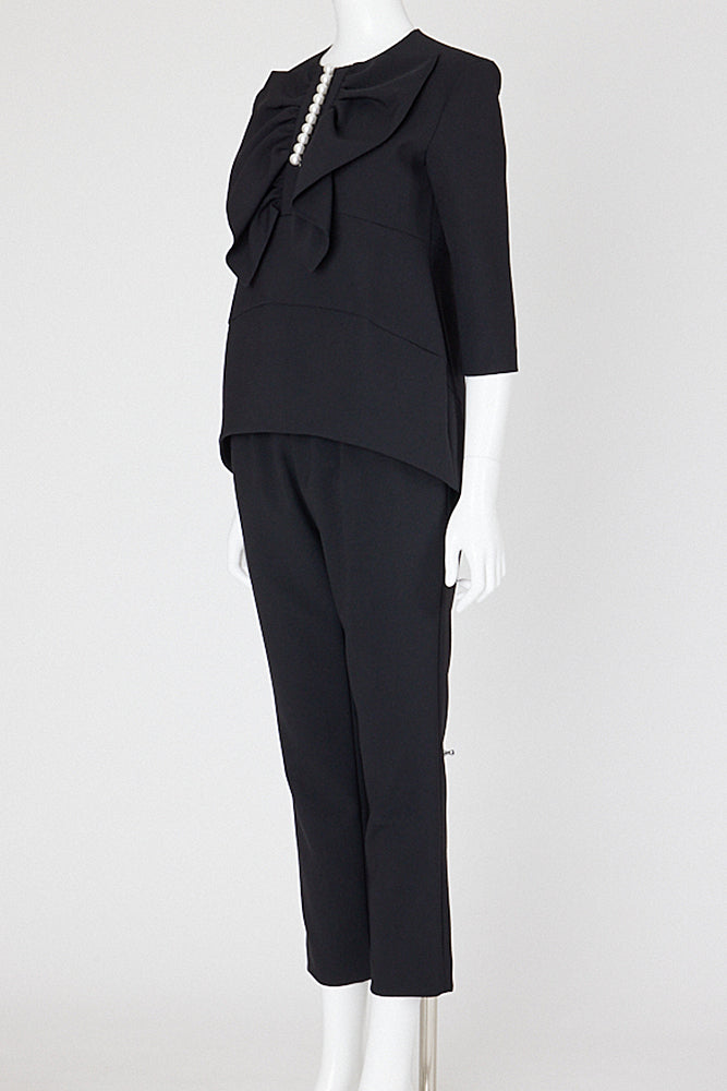 ボリュームラッフルパールスリットラインブラウス – YOKO CHAN