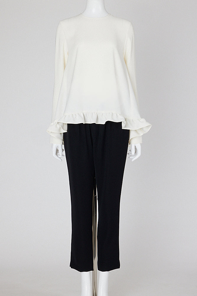 ロングスリーブフリルブラウス