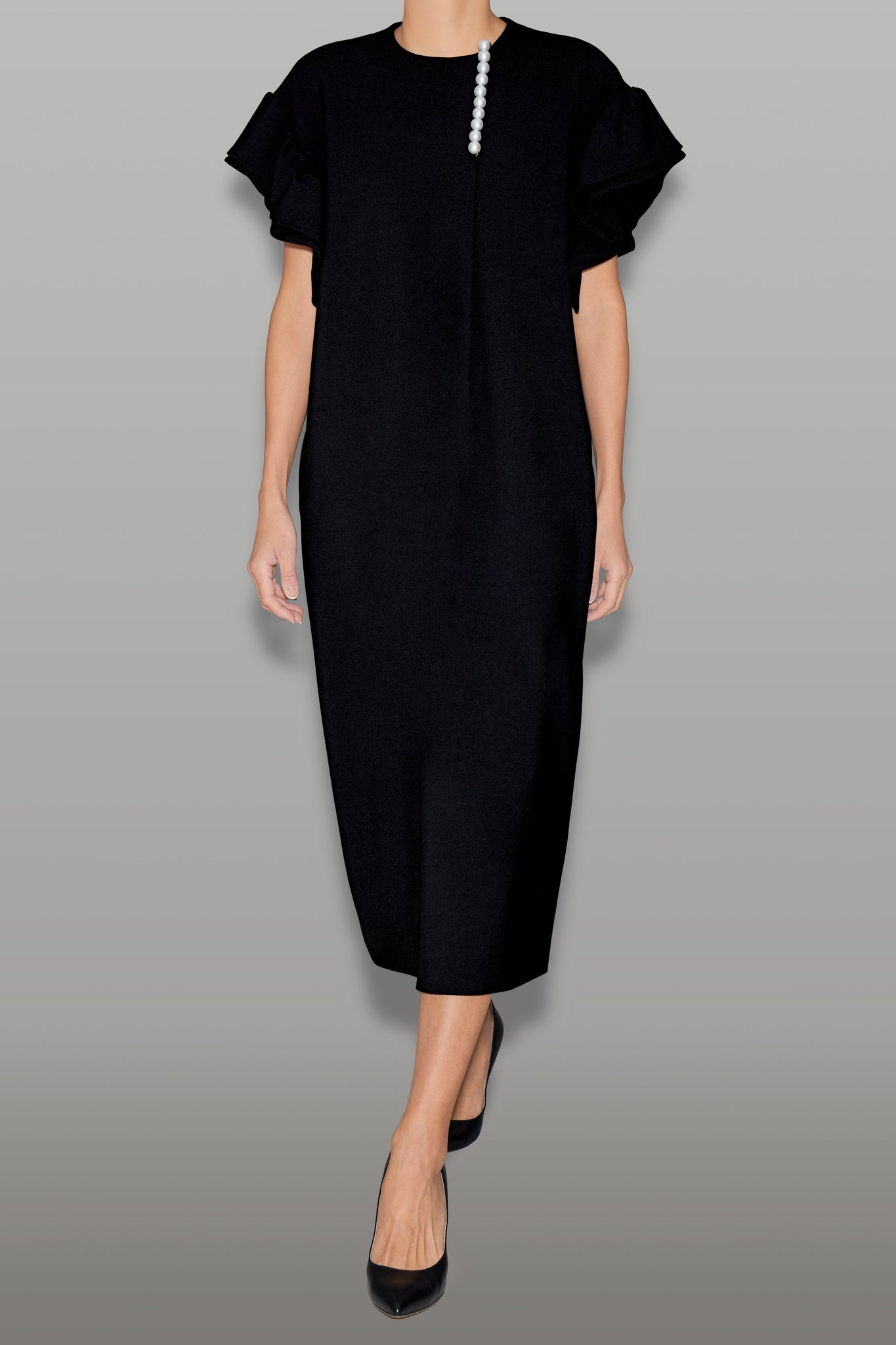 ギャザースリーブパールドレス – YOKO CHAN