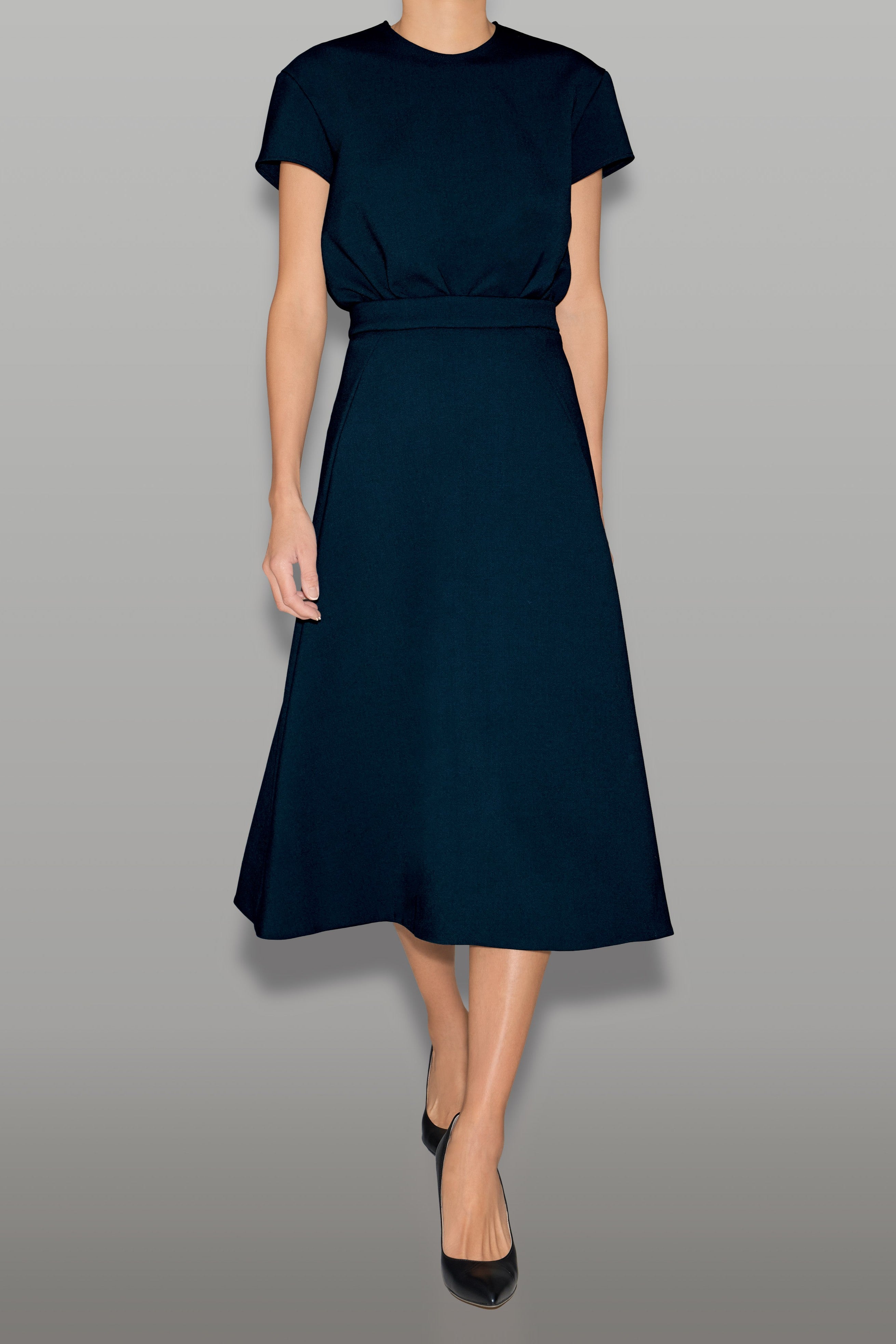 ハーフスリーブレイヤードミディドレス – YOKO CHAN