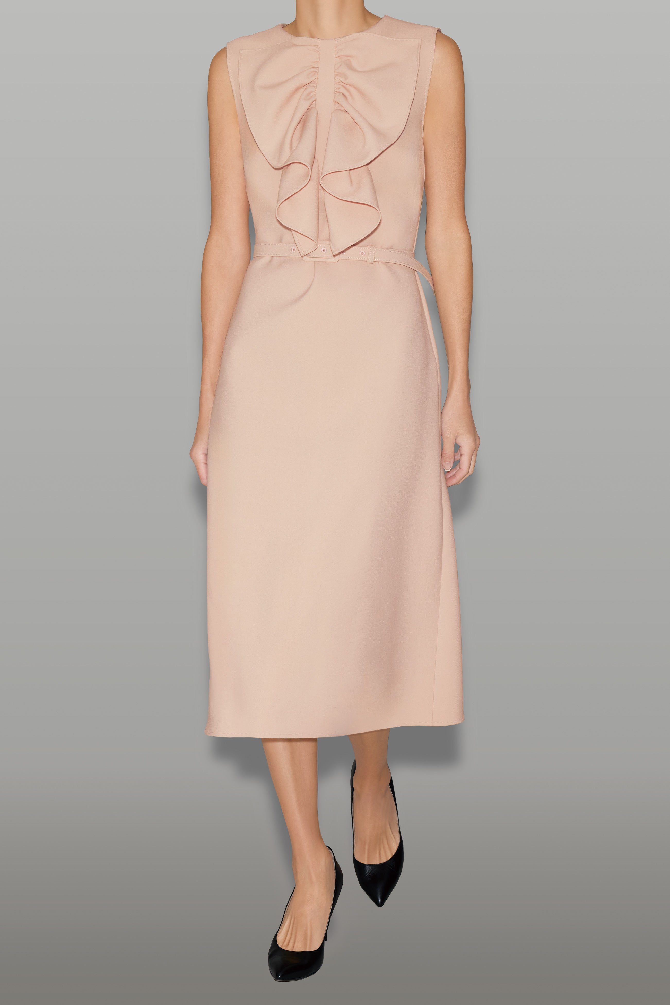 ノースリーブボリュームラッフルAラインドレス – YOKO CHAN