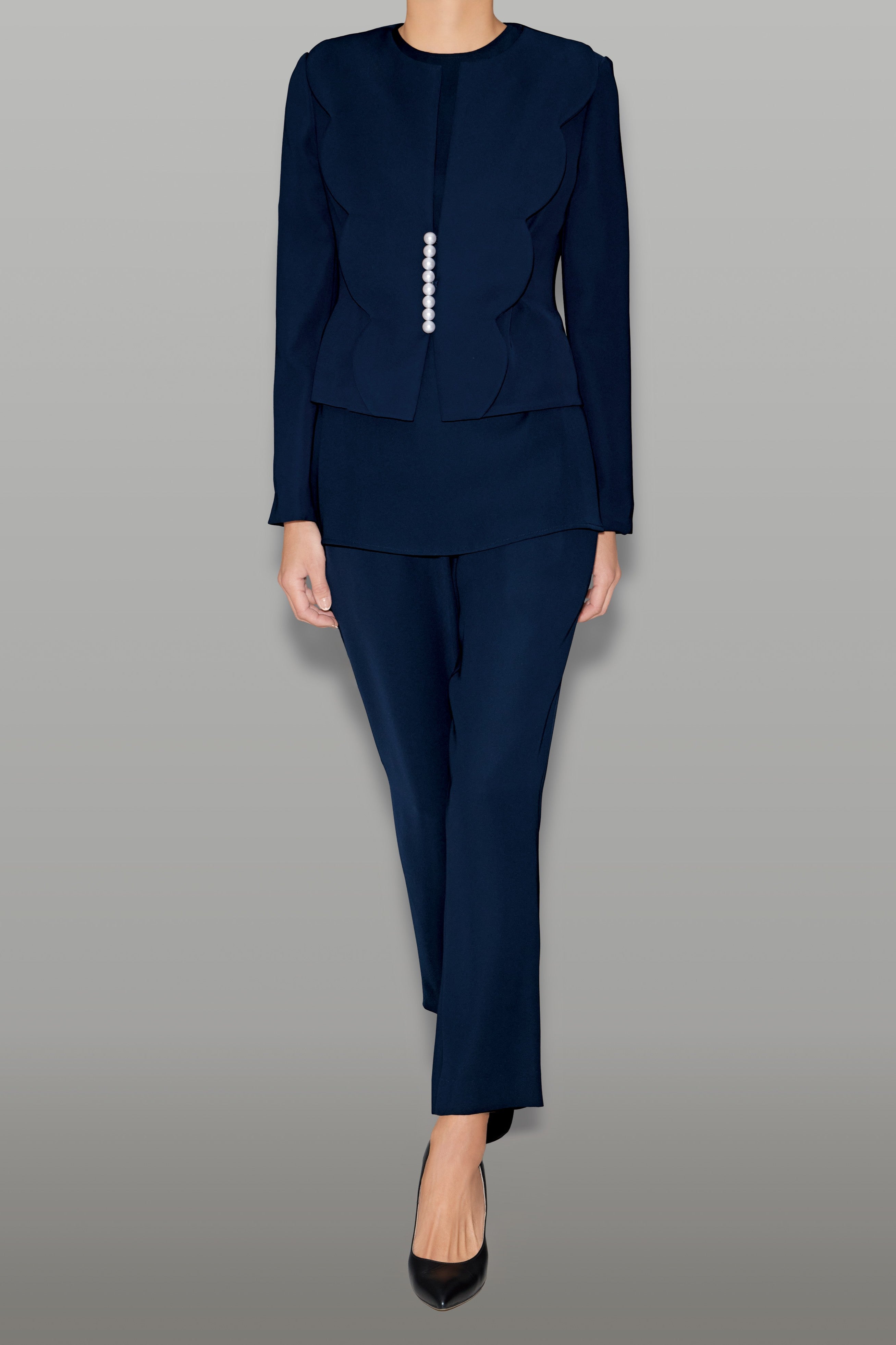 YOKO CHAN パールジャケット フレアスリーブパールジャケット– YOKO CHAN