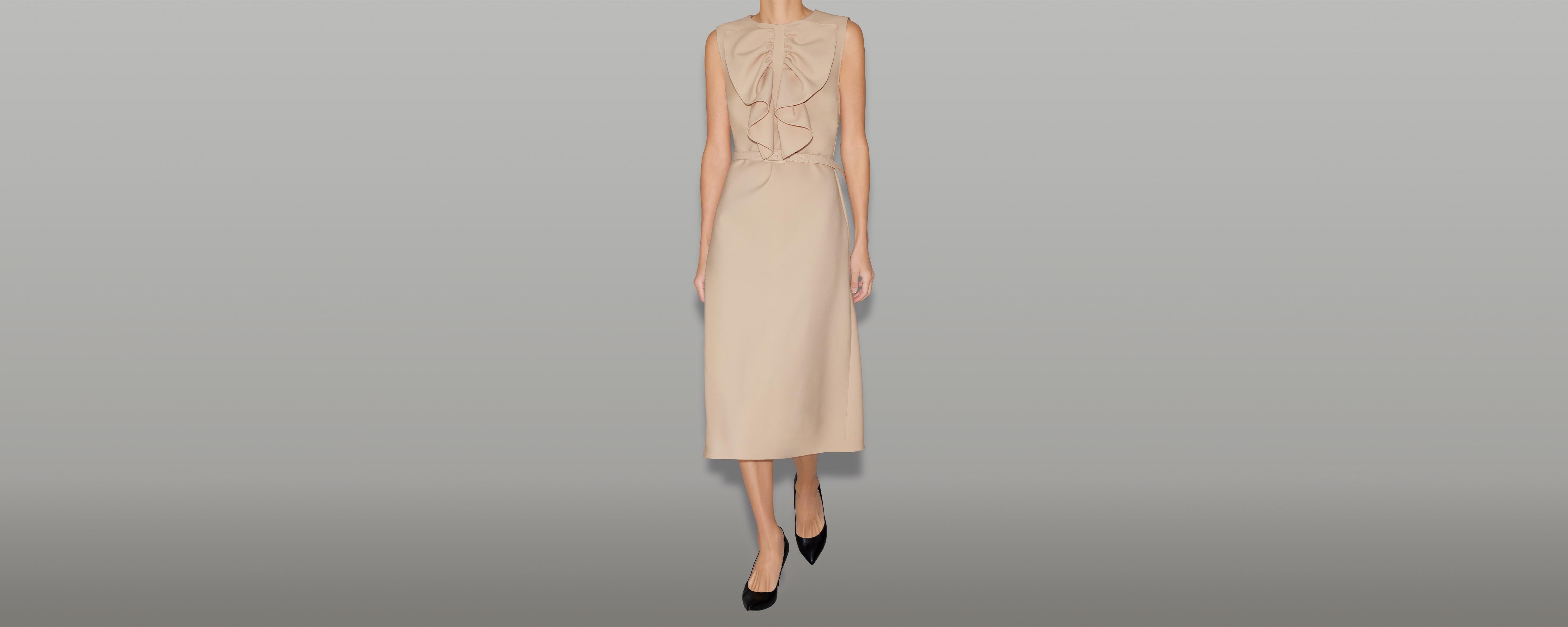 ヨーコチャン ロングスリーブパールスリットラインドレス – YOKO CHAN