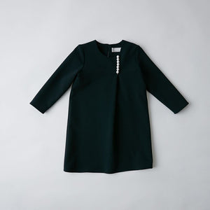 ロングスリーブパールサックドレス