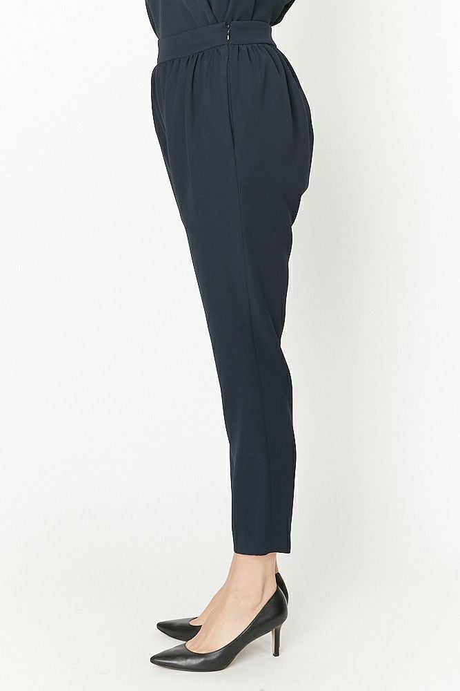high waist gathered pants